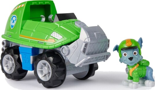 Paw Patrol Rocky Jungle Kjøretøy med Figur - Lekesett for Barn 3+ år