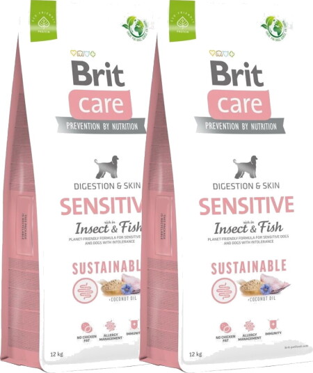 Brit Care Dog Adult Sensitive Sustainable Insect & Fish 2X12 kg