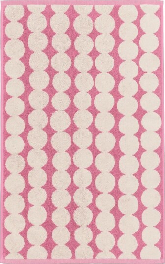 Marimekko Home Räsymatto Bath Mat 50X80 - OFF WHITE, WILD ROSE - 50X 80 cm