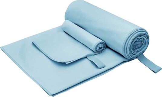 vidaXL Sports håndklesett 2 stk. Blå 50 x 30 cm 200 x 100 cm