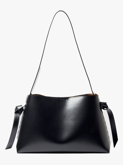 Selected Femme Stella Medium Leather Bag Sort ONE SIZE