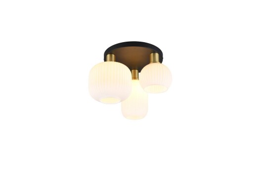 Trio Lighting Taklampe Diva Matt messing/hvit