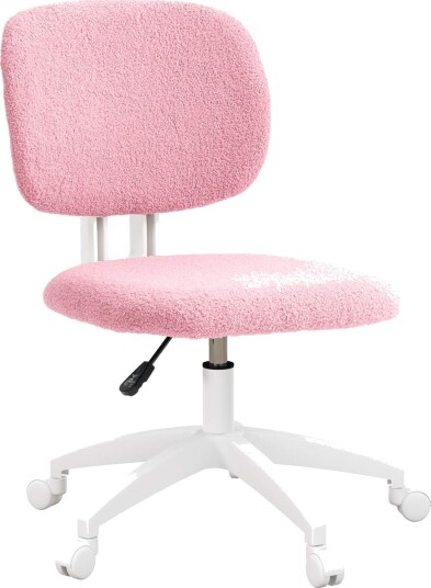 Ergonomisk Høydejusterbar Kontorstol Velvet Pink