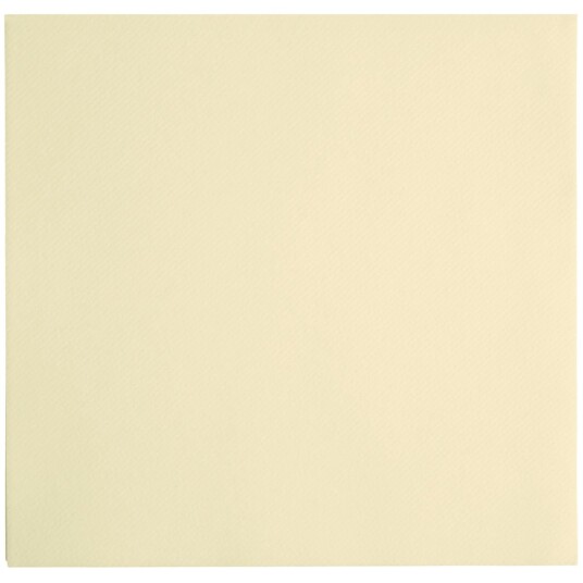 GARCIA DE POU Serviett Arla 40x40cm; 40x40 cm (BxL); Kremhvit; 50 Stykk / Forpakning