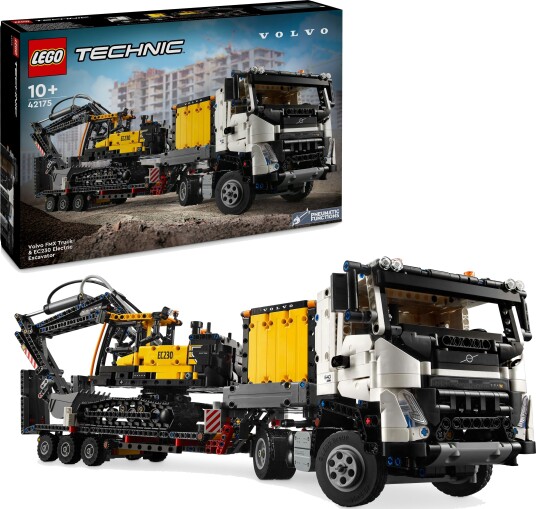 LEGO Technic Volvo FMX-trailer og EC230 el-gravemaskin 42175 LEGO Technic Volvo FMX-trailer og EC230 el-gravemaskin 42175