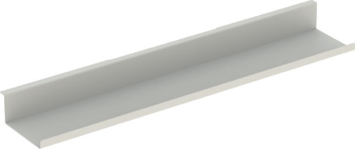 GEBERIT hylle 675x130x55mm stål pulverlakkert matt grå