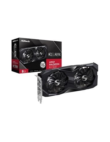 ASRock RX 7600 Challenger OC Grafikkort 8GB GDDR6 med 3xDP og HDMI ASRock RX 7600 Challenger OC Grafikkort 8GB GDDR6 med 3xDP og HDMI