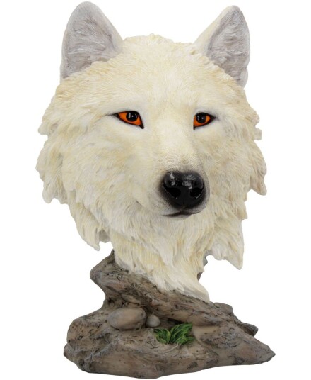 Snow Searcher Hvit Ulv Figur 16 cm