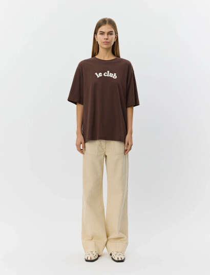 Sofie Schnoor Maesw Oversize T Shirt   Brown   S