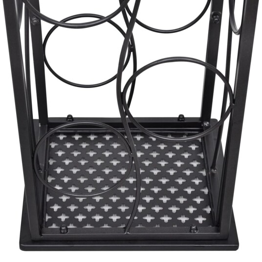 vidaXL Vinstativ for 8 flasker metall
