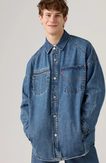 Levi"s® Levis Twist Shacket Lets Do Th - Blue - L