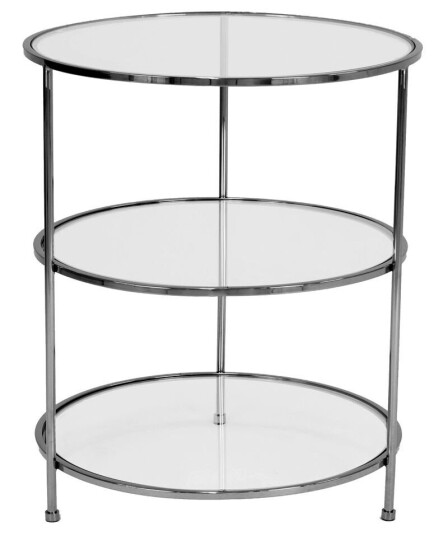 Ruth & Joanna Layer sidebord sort krom Ruth & Joanna Layer sidebord sort krom