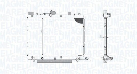 Radiator MAGNETI MARELLI 350213182800