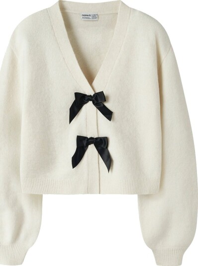 Name It Nkfrina Ls Knit Card Noos Cream 146 152