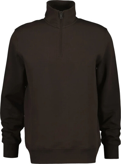 Gant Interlock Half Zip   Brown   S