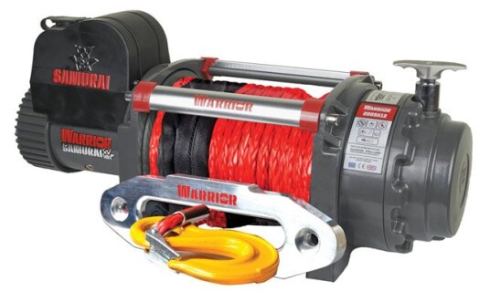 Warrior Winches 200SA24 Samurai Vinsj 24V Armortek Syntetisk 9072kg Heavy Duty