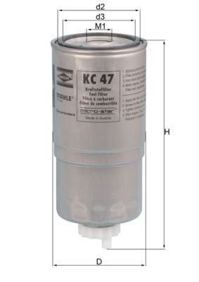 Drivstoffilter KNECHT KC 47 Drivstoffilter KNECHT KC 47