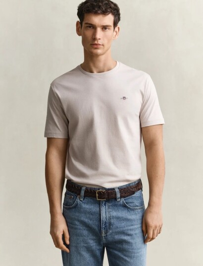Gant Shield T Shirt Beige XL