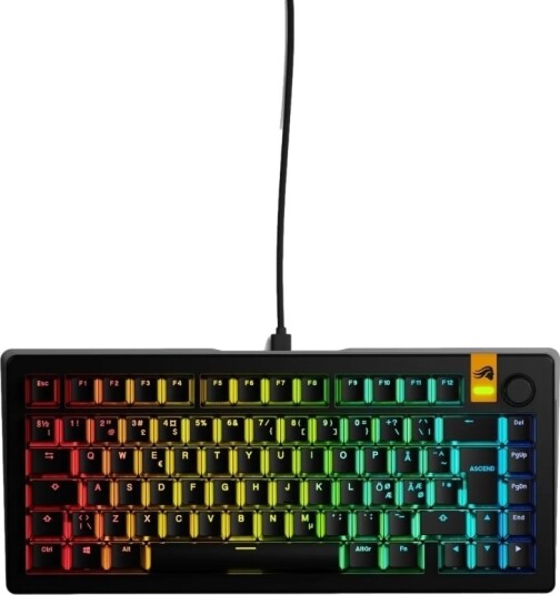 Glorious GMMK 3 HE Nordisk 75% Gaming Tastatur med RGB Belysning - Svart