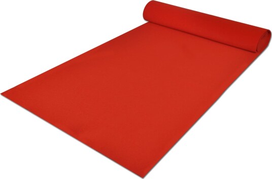 vidaXL Teppe Rød 1 x 10 m Polyester