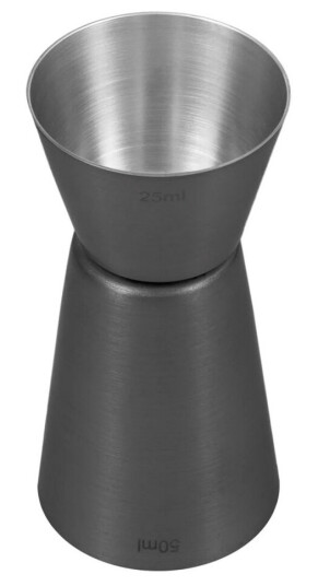 47 Ronin Jigger vendbar 2,5-5 cl Gun Metal sort