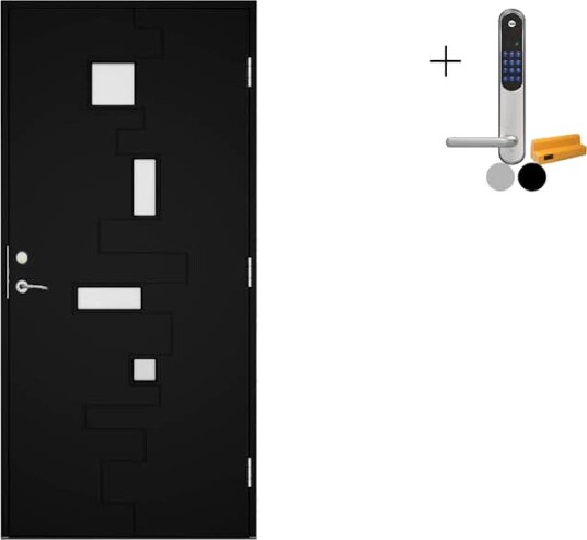 Ytterdør Swedoor Advance-Line Statement Flow med Yale Doorman Classic Home
