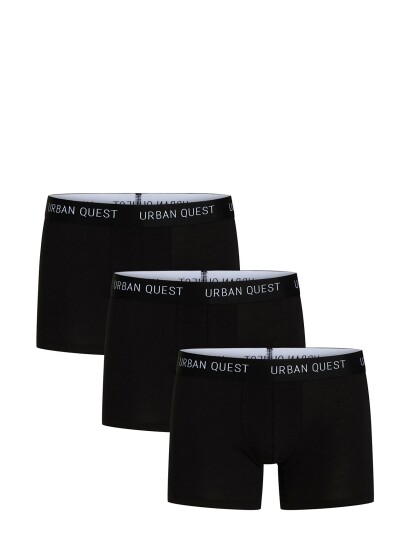 URBAN QUEST 3-Pack Men Bamboo Tights - Black - M URBAN QUEST 3-Pack Men Bamboo Tights - Black - M