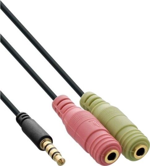 Inline 99302K 3.5Mm Hankjønn 2 X 3.5Mm Hunkjønn 2 M Sort