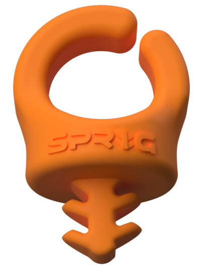 Sprig Cable Management 1/4", 6-pakke Superpraktisk organisering, Orange farge Sprig Cable Management 1/4", 6-pakke Superpraktisk organisering, Orange farge