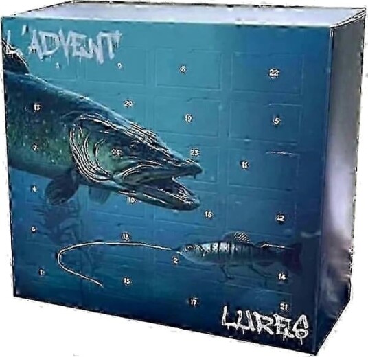 LADVENTLURES 2025 Fiske Adventskalender Julegaver med Fiskesluker