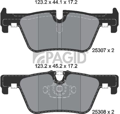 PAGID T3138N Bremseklosser