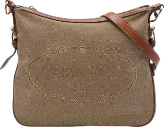 Prada Vintage Dame Pre owned Beige ONE SIZE, Prada Vintage Dame Pre owned Beige ONE SIZE,
