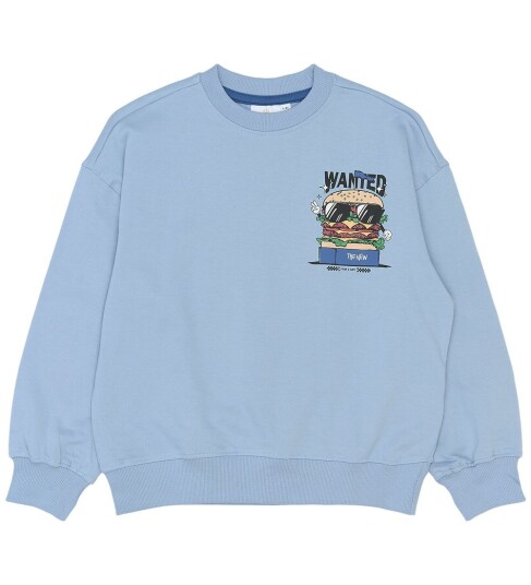 The New Tnsteven Os Sweatshirt Blue 146/152