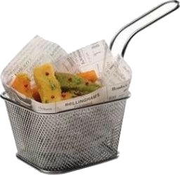 Serveringskurv Mini Friture 10X9x5.5 Cm Rustfri Stål,6 Stk/Pk