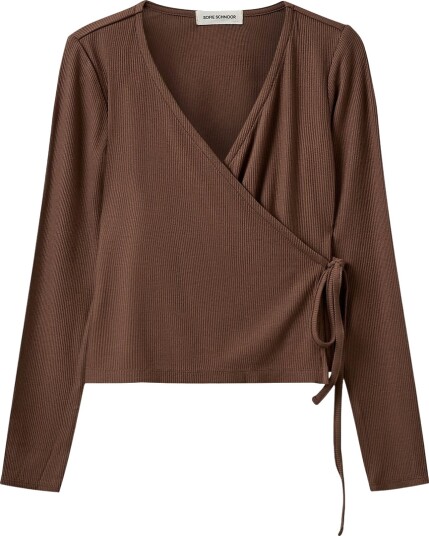 Sofie Schnoor Cardigan Rib Viskose JoodySY Brun Sofie Schnoor 10 år (140) Cardigan
