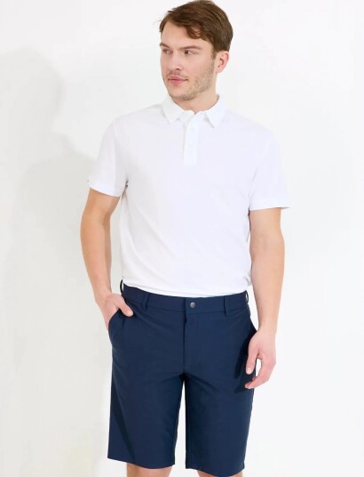 Abacus Mens Hillside Polo   White   L