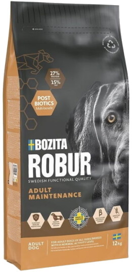Bozita Robur Hundemat for voksne 12 kg - Vedlikeholdsfôr