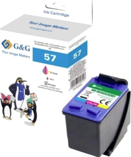 G&G GP H57CMY farge kompatibel blekkpatron GP H57CMY