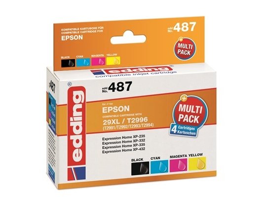 Edding Edd-487 15 Ml 8,5 Ml 4 Stykker Multipakke