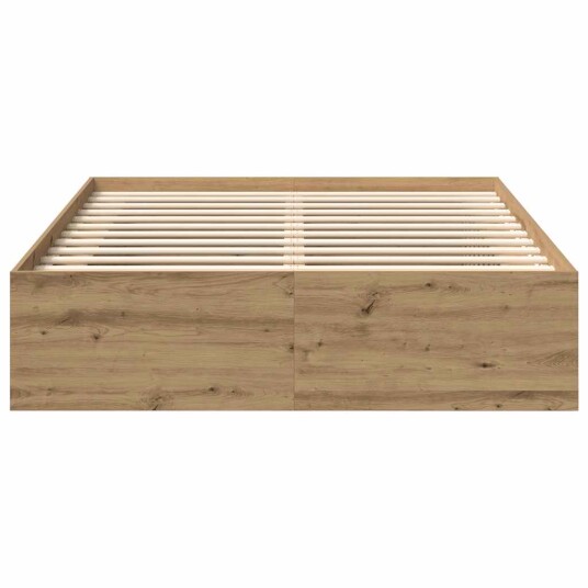 Sengeramme uten madrass artisan eik 140x200 cm konstruert tre 3328844