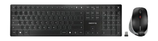 Cherry DW 9500 SLIM - tastatur- og mussett - Pan Nordic - grå, svart Cherry DW 9500 SLIM - tastatur- og mussett - Pan Nordic - grå, svart