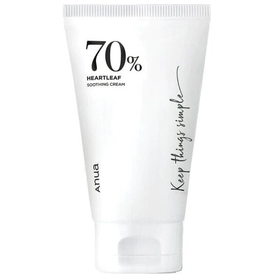 Anua 70% Heartleaf Beroligende Krem 100 ml - Fuktighetsgivende for Sensitiv Hud