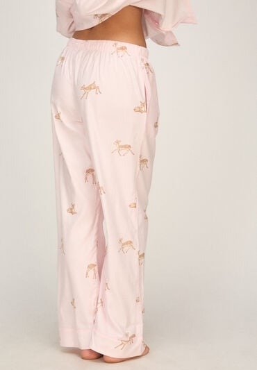 Hunkemöller Pant Woven Deer Rosa
