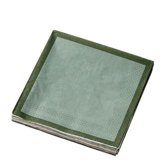 iittala Iittala serviett 33x33 cm 20 stk skogsgrønn/mint iittala Iittala serviett 33x33 cm 20 stk skogsgrønn/mint