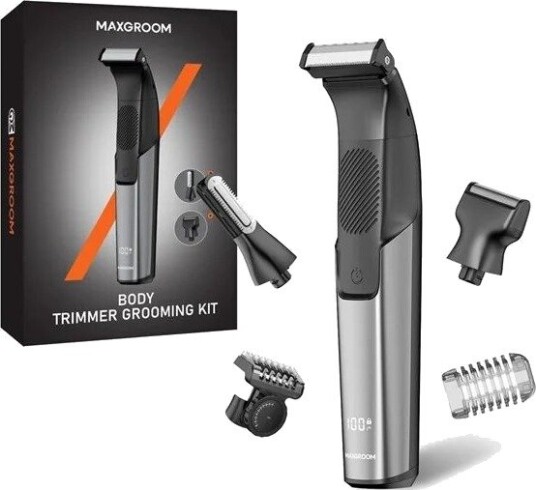 MAXGROOM Kroppstrimmer JK-319 Multifunctional Trimmer with Replaceable Tips Black