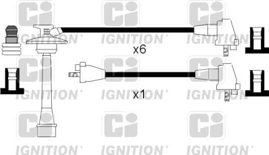Tennplugg kabelsett QUINTON HAZELL XC859