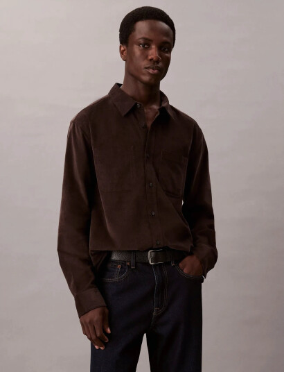 Calvin Klein Jeans Ls Corduroy Easy Shirt - Brown - XS Calvin Klein Jeans Ls Corduroy Easy Shirt - Brown - XS