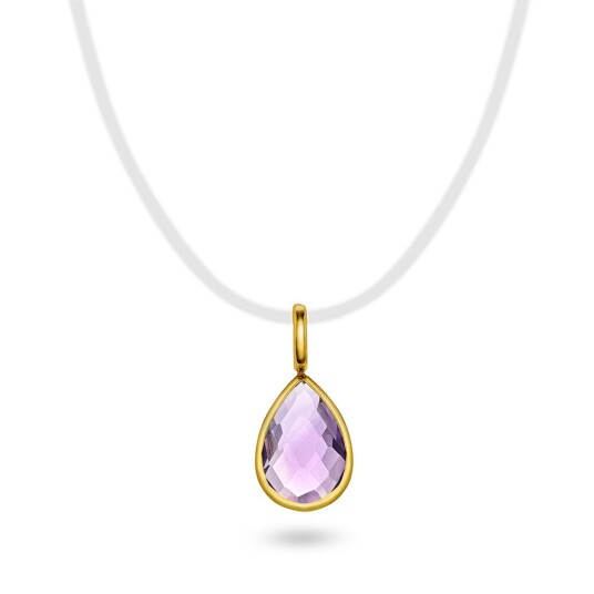 Pan Jewelry Anheng i 585 gult gull med ametyst Pan Jewelry Anheng i 585 gult gull med ametyst