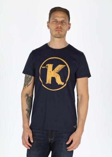 Koppartrans Logo Tee Dk. Navy Melange 3xl T-Shirts Koppartrans Logo Tee Dk. Navy Melange 3xl T-Shirts