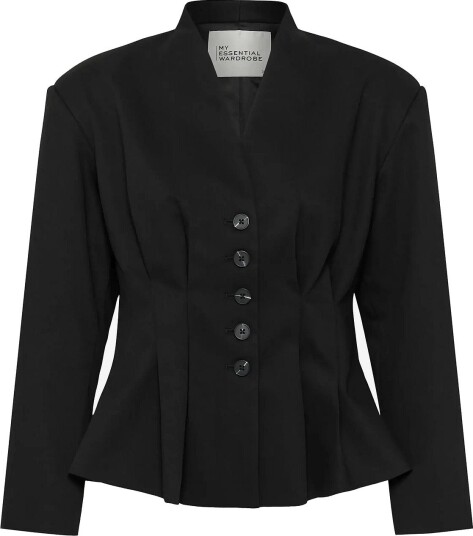 My Essential Wardrobe Mwevelina Shaped Blazer BLACK 38